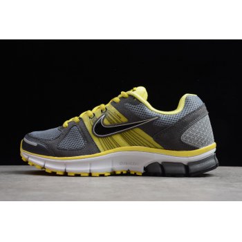2019 Nike Air Pegasus+28 Cool Grey Black-SNC Yellow-Dark Grey 443805-070 Shoes